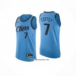 Camiseta Los Angeles Clippers Amir Coffey #7 Ciudad 2024-25 Azul